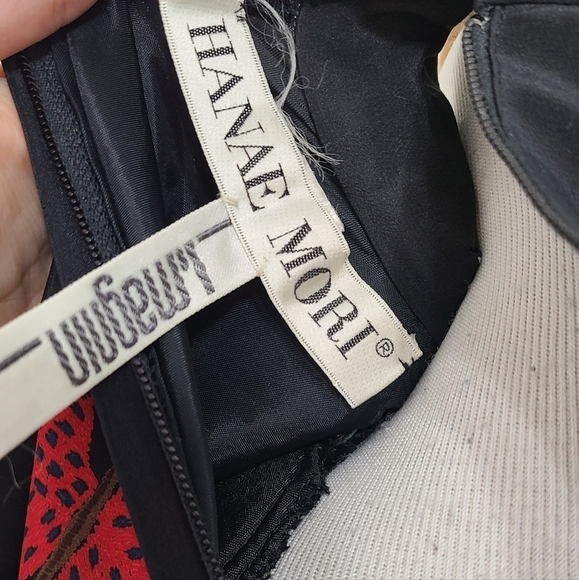 Vintage Hanae Mori black butterfly dress size 10 - Picture 11 of 12